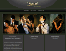 Tablet Screenshot of elegantdrycleaners.com